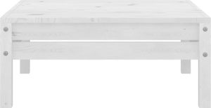 vidaXL 3-cz. zestaw mebli wypoczynkowych do ogrodu, biały, sosnowy ! 10