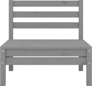 vidaXL 3-cz. zestaw mebli wypoczynkowych do ogrodu, szary, sosnowy ! 6