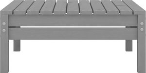 vidaXL 3-cz. zestaw mebli wypoczynkowych do ogrodu, szary, sosnowy ! 11