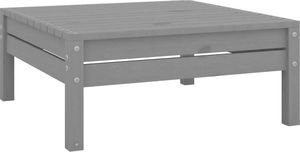 vidaXL 3-cz. zestaw mebli wypoczynkowych do ogrodu, szary, sosnowy ! 9