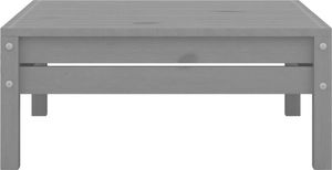 vidaXL 3-cz. zestaw mebli wypoczynkowych do ogrodu, szary, sosnowy ! 10