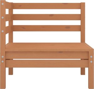 vidaXL 2-osobowa sofa ogrodowa, miodowy brąz, lite drewno sosnowe ! 4