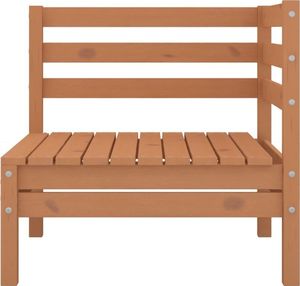 vidaXL 2-osobowa sofa ogrodowa, miodowy brąz, lite drewno sosnowe ! 5