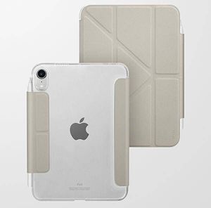 Etui na tablet Uniq UNIQ etui Camden iPad Mini (2021) szary/fossil grey Antimicrobial 4