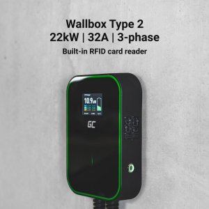 Ładowarka Green Cell Wallbox PowerBox RFID 22kW Typ 2 (EV15RFID) 3