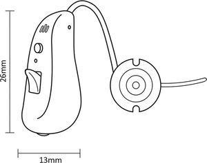 ProMedix Aparat słuchowy Promedix, cyfrowe przetwarzanie i redukacja szumów, 4 tryby pracy, PR-420 6