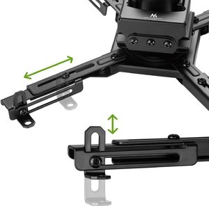 Uchwyt do projektorów Maclean Uchwyt sufitowy do projektora Maclean, Profi Market System, 80-980mm, max 35kg, czarny, MC-913 3
