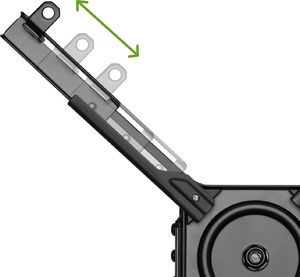 Uchwyt do projektorów Maclean Uchwyt sufitowy do projektora Maclean, Profi Market System, 80-980mm, max 35kg, czarny, MC-913 6