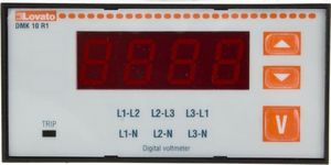 Lovato Electric Woltomierz 3-fazowy cyfrowy tablicowy 15-660V AC IP54 DMK10R1 1