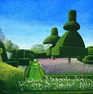 Susan Entwistle Karnet z kopertą Levens Hall Topiary 1