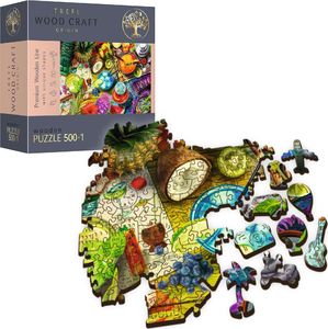 Trefl Puzzle drewniane 500+1 Kolorowe koktajle TREFL 2