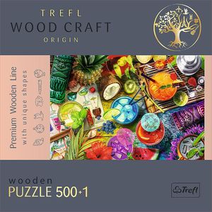 Trefl Puzzle drewniane 500+1 Kolorowe koktajle TREFL 3