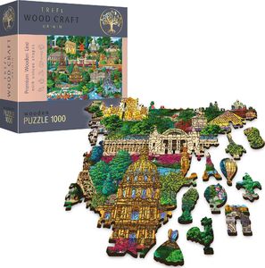 Trefl Puzzle drewniane 1000 Francja - znane miejsca 1