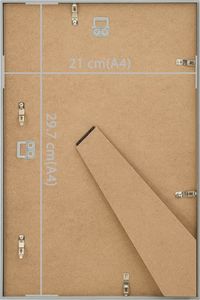 Ramka vidaXL Ramki na zdjęcia, 3 szt., ścienne lub stojące, 21x29,7 cm, MDF 7