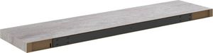 vidaXL Półki ścienne, 4 szt., szarość betonu, 90 x 23,5 x 3,8 cm MDF 7