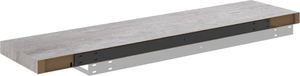 vidaXL Półki ścienne, 4 szt., szarość betonu, 90 x 23,5 x 3,8 cm MDF 8