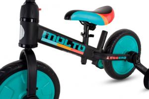 Rowerek biegowy Sun Baby Rowerek biegowy Molto Leggero+ z popychaczem turkusowy 6