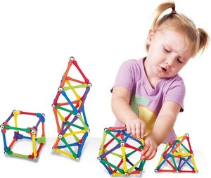 Woopie Klocki Magnetyczne Konstrukcyjne Układanka Kreatywna 70 el. 2