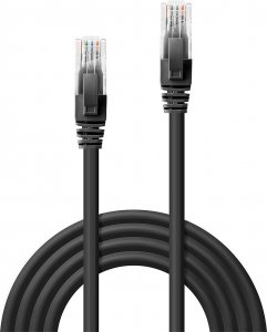 Lindy Lindy 48085 Kabel sieciowy (skrętka) CAT6 U/UTP, czarny - 30m 2