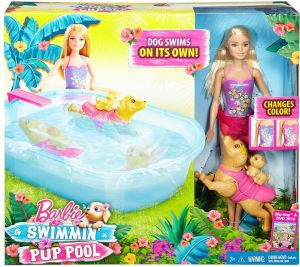 Lalka Barbie Mattel BARBIE Plywajacy piesek i basen 5