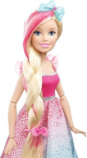 Lalka Barbie Mattel BARBIE Długowłosa 43 cm, różowa (DRJ31/DKR09 ) 2