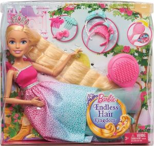 Lalka Barbie Mattel BARBIE Długowłosa 43 cm, różowa (DRJ31/DKR09 ) 4