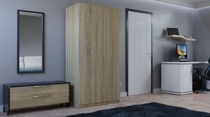 Topeshop SZAFA SD-90 - DĄB SONOMA 5