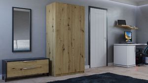 Topeshop Szafa SD-90 - DĄB ARTISAN 5