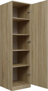 Topeshop SZAFA GARDEROBA DRZWI PÓŁKI SD-50 DĄB SONOMA 2