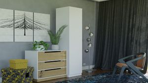 Topeshop Szafa MALWA SD-50 biała 7