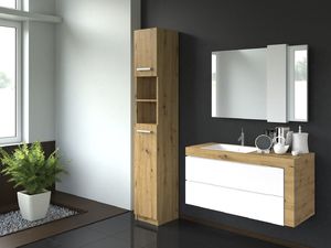 Topeshop Szafka Łazienkowa Słupek Marbela, 32cm, Dąb Artisan 3