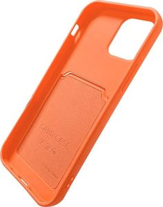 Hurtel Card Case silikonowe etui portfel z kieszonką na kartę dokumenty do Samsung Galaxy A42 5G różowy 6