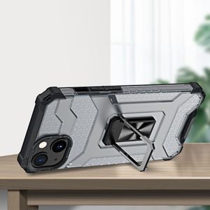 Hurtel Crystal Ring Case pancerne hybrydowe etui pokrowiec + magnetyczny uchwyt iPhone 12 mini czarny 3