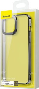 Baseus Baseus Glitter Case przezroczyste etui pokrowiec iPhone 13 Pro czarny (ARMC000101) 5