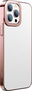 Baseus Baseus Glitter Case przezroczyste etui pokrowiec iPhone 13 Pro różowy (ARMC001004) 3