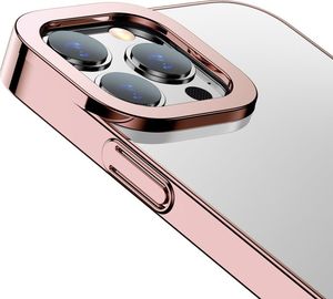 Baseus Baseus Glitter Case przezroczyste etui pokrowiec iPhone 13 Pro różowy (ARMC001004) 7