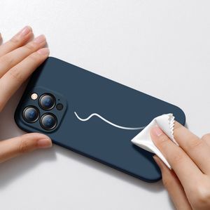 Baseus Baseus Liquid Gel Case silikonowe etui pokrowiec do iPhone 13 Pro niebieski (ARYT000703) 11