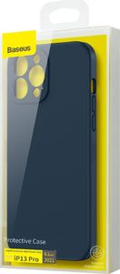 Baseus Baseus Liquid Gel Case silikonowe etui pokrowiec do iPhone 13 Pro niebieski (ARYT000703) 5