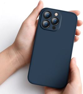 Baseus Baseus Liquid Gel Case silikonowe etui pokrowiec do iPhone 13 Pro niebieski (ARYT000703) 10