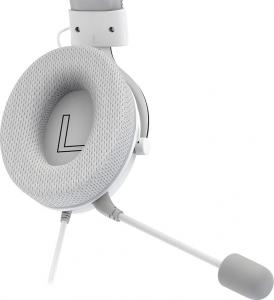 SPC Gear Nauszniki Memory Foam Onyx White Breathable Fabric białe 5