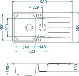Zlewozmywak Alveus LINE MAXIM 10  stalowy satynowy 2