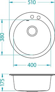 Zlewozmywak Alveus Niagara 10 POP-UP  granitowy biały 2