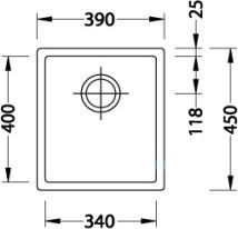 Zlewozmywak Alveus ALVEUS QUADRIX 20 zlewozmywak stalowy 2
