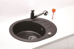 Zlewozmywak Alveus Roll 40  granitowy czarny 4