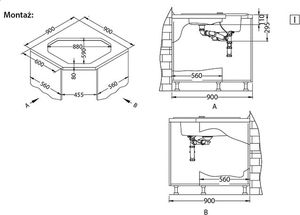 Zlewozmywak Alveus Sensual 60  granitowy steel 3