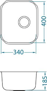 Zlewozmywak Alveus VARIANT 40 MONARCH  stalowy złoty 2