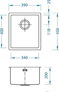 Zlewozmywak Alveus ALVEUSQUADRIX 20 zlewozmywak stalowy MONARCH brąz 2