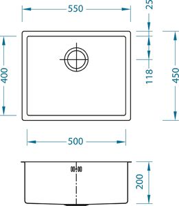 Zlewozmywak Alveus ALVEUSQUADRIX 50 zlewozmywak stalowy MONARCH miedź 2