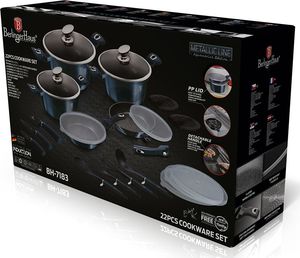 Berlinger Haus Zestaw 22 elementów garnki, patelnie, akcesoria kuchenne, noże Rose Gold Berlinger Haus BH-7183 2