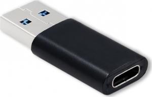 Adapter USB Qoltec USB-C USB - USB-B Czarny  (1_805501) 1
